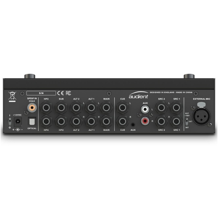 Audient AUDIENT 04 0006 Nero Monitör Kontrol Ünitesi (Profesyonel) | Kristal Net Ses Kalitesi, Kapsamlı Giriş Çıkış Kontrolü